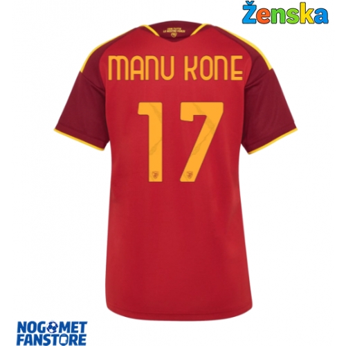 AS Roma Manu Kone #17 Domaci Dres za Ženska 2026-27 Kratak Rukav